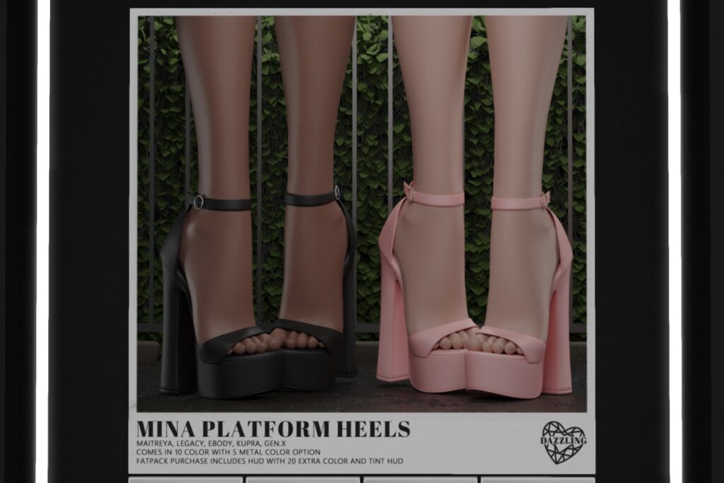 Mina Platform Heels - GenX/Inithium/Legacy/Reborn, L$229 each/L$699