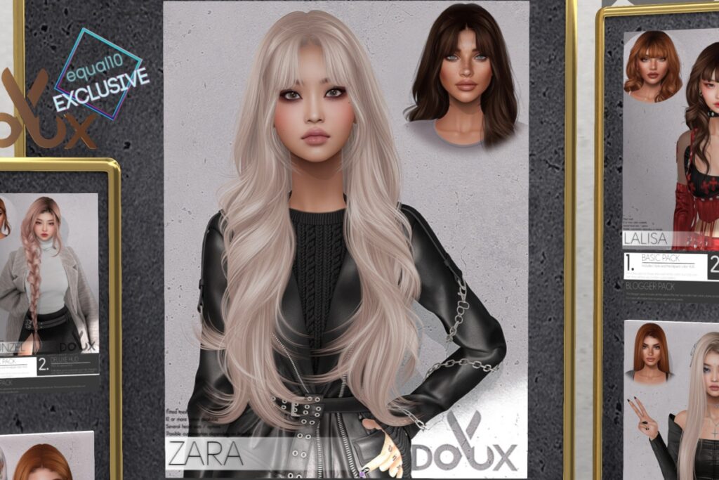 Zara Hairstyle, L$400 Basic Pack/L$175 Deluxe HUD/L$525 FP