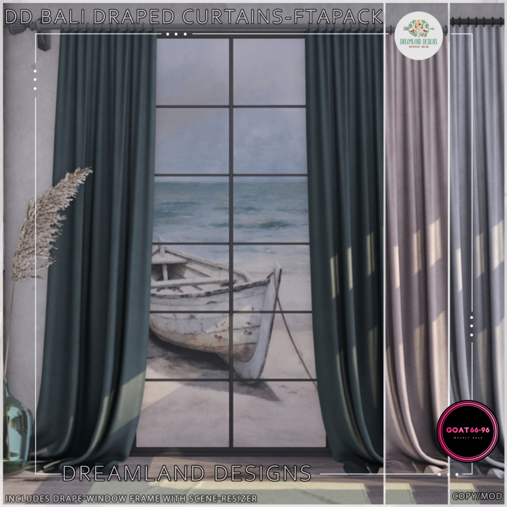 Bali Draped Curtains Decoration