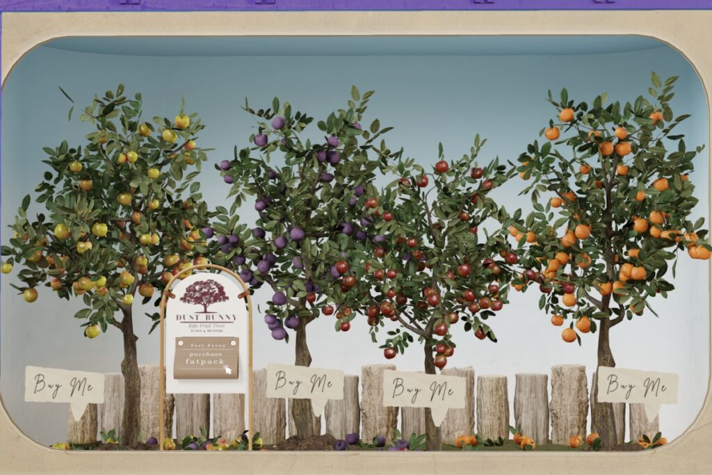 Ripe Fruit Trees Decor, L$250 each/L$650 FP