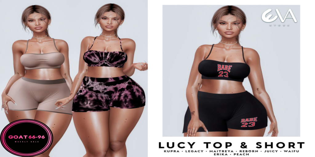 Lucy Top and Shorts - Erika/Inithium/Legacy/Maitreya/Peach/Reborn/+mods