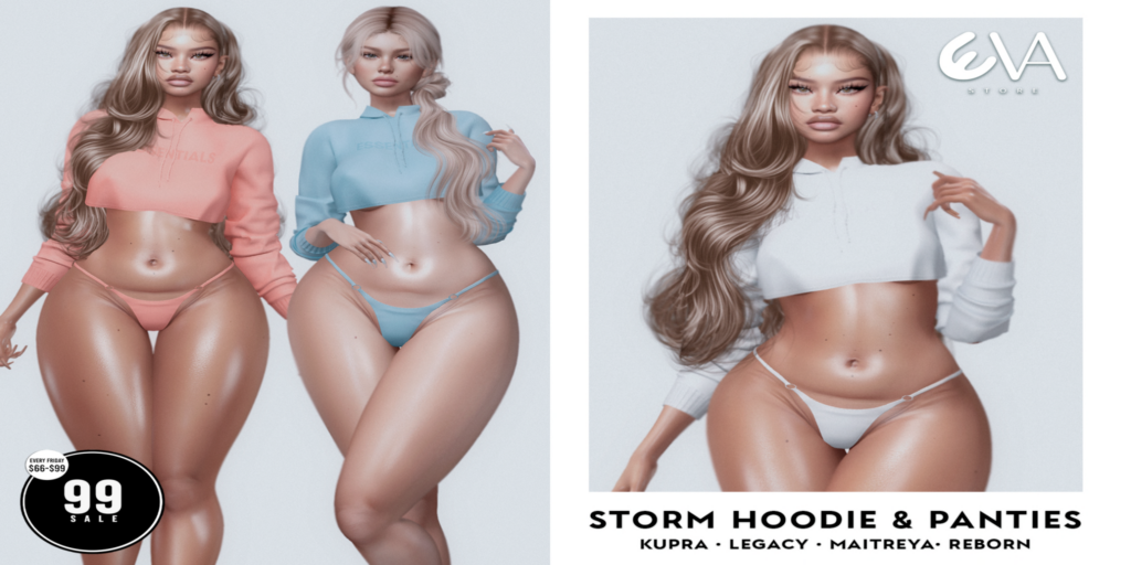 Storm Hoodie and Panties - Inithium/Legacy/Maitreya/Reborn