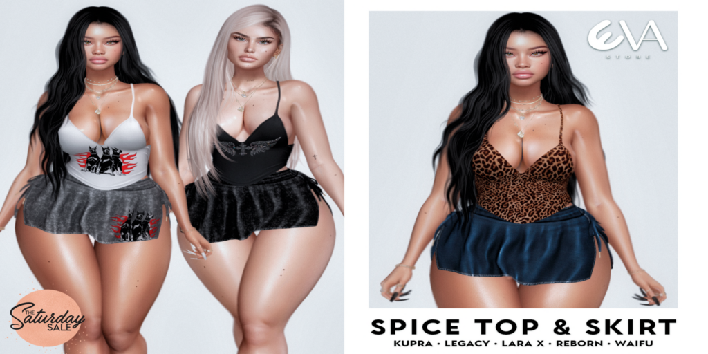 Spice Top &amp; Skirt - Inithium/Legacy/MaitreyaX/Reborn/+mods	&lt;a href=&quot;http://maps.secondlife.com/secondlife/ELEVEN/156/136/23&quot;&gt;Teleport&lt;/a&gt;