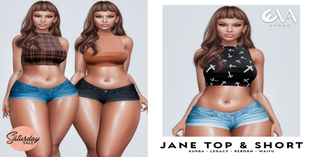 Jane Top &amp; Shirt - Inithium/Legacy/Reborn/+mods	&lt;a href=&quot;http://maps.secondlife.com/secondlife/ELEVEN/156/136/23&quot;&gt;Teleport&lt;/a&gt;