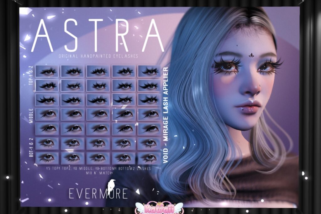 Astra Eyelashes - Void Mirage, L$444