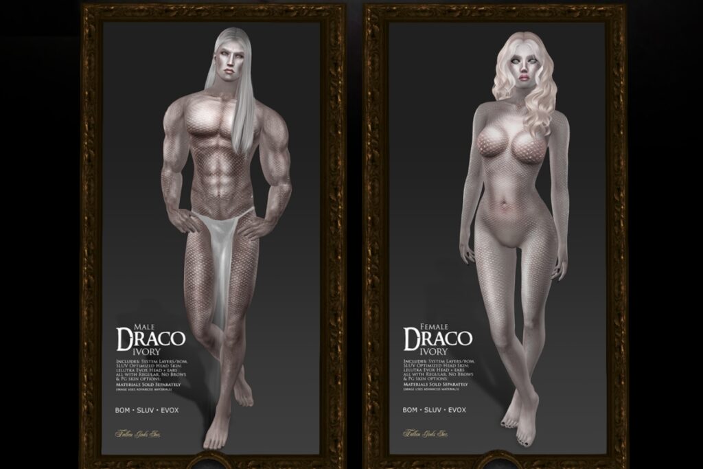 Draco Ivory Skin - BOM/EvoX/SLUV, L$693 each