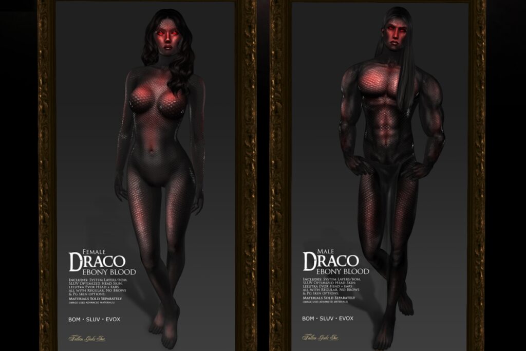 Draco Ebony Blood - BOM/EvoX/SLUV, L$693 each