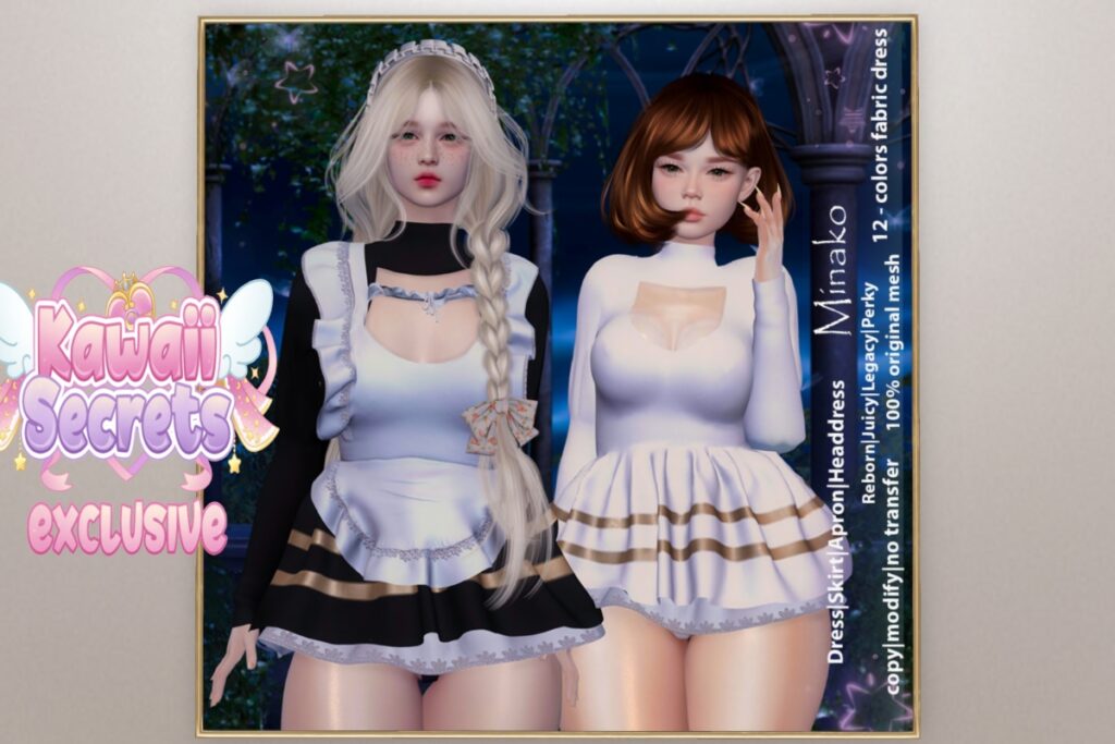 Minako Dress - Legacy/Reborn/+mods, L$240 each/L$699 FP