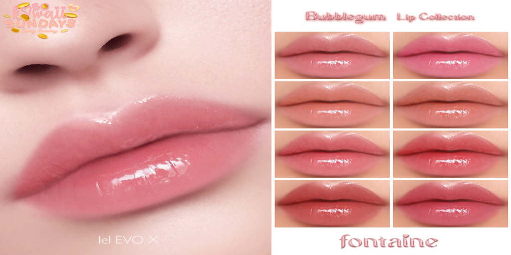 Bubblegum Lipstick - EvoX	&lt;a href=&quot;https://maps.secondlife.com/secondlife/VELOUR/66/140/83&quot;&gt;Teleport&lt;/a&gt;