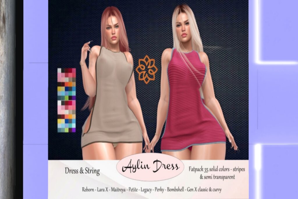 Aylin Dress - GenX/Legacy/Maitreya/Reborn/+mods, L$320