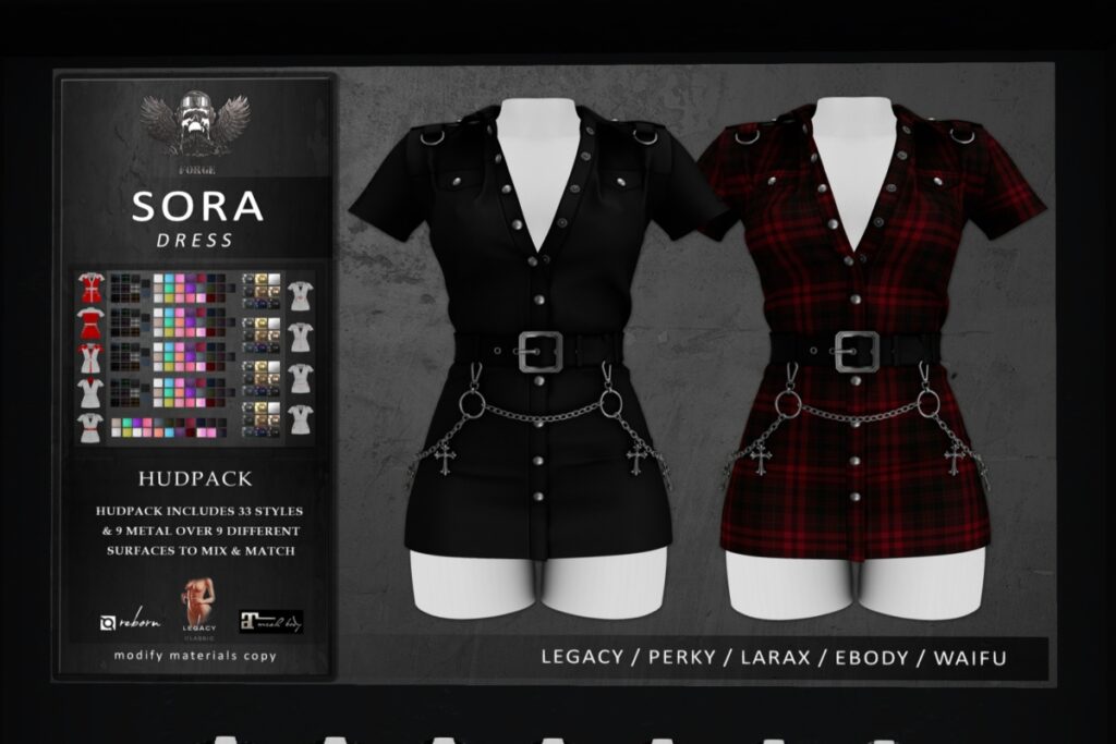 Sora Dress - Legacy/MaitreyaX/Reborn/+mods, L$299 each/L$1500 FP