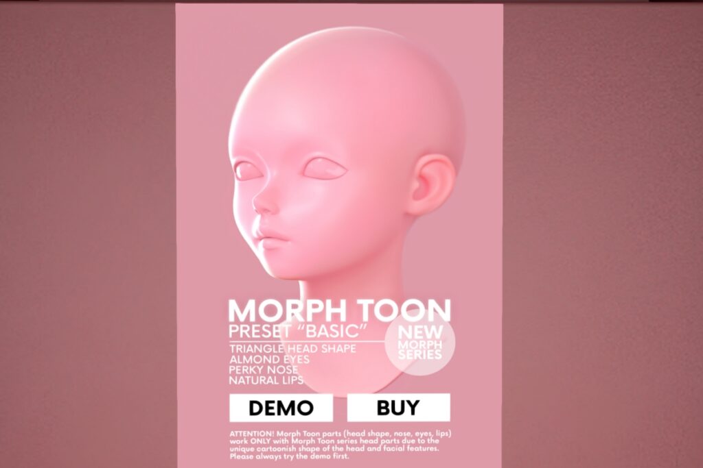 Morph Toon Basic Mesh Head - Genus, L$3200