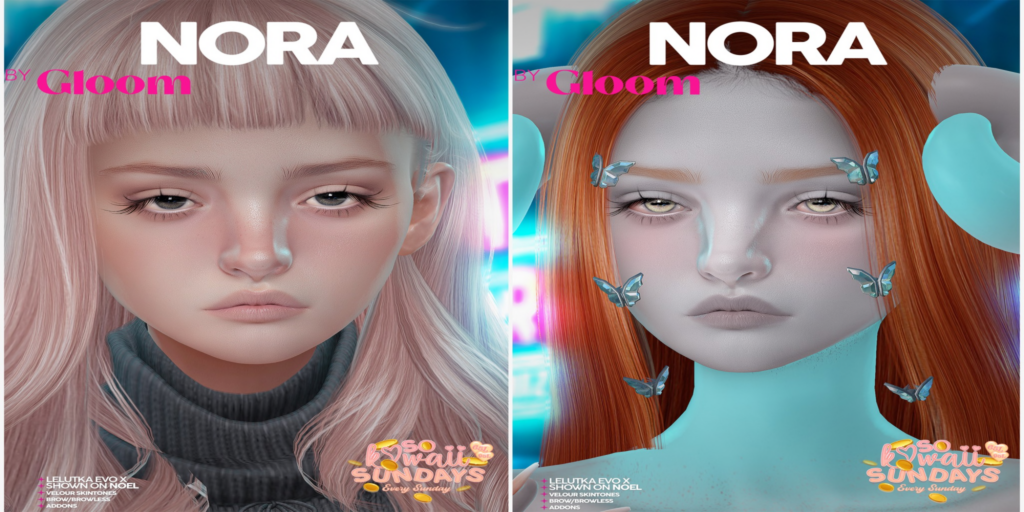 Nora Skins - EvoX	&lt;a href=&quot;https://maps.secondlife.com/secondlife/Moonstar/134/168/44&quot;&gt;Teleport&lt;/a&gt;