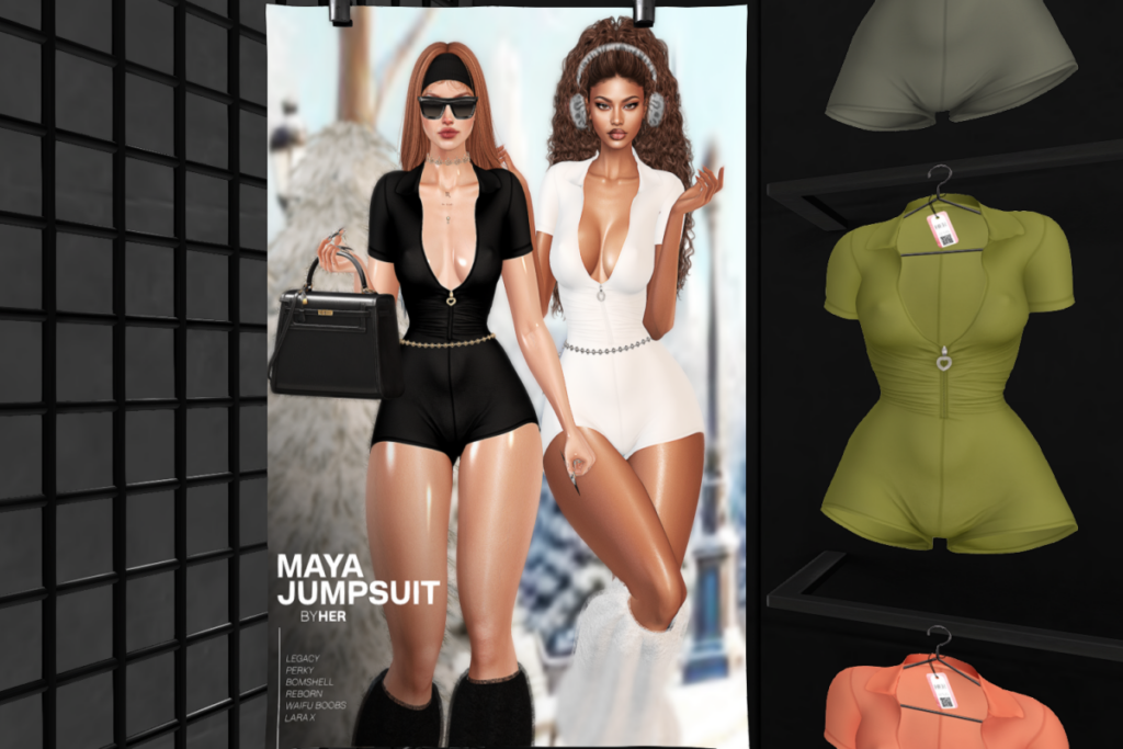 Maya Jumpsuit - Legacy/MaitreyaX/Reborn/+mods, L$99 each/L$899 FP