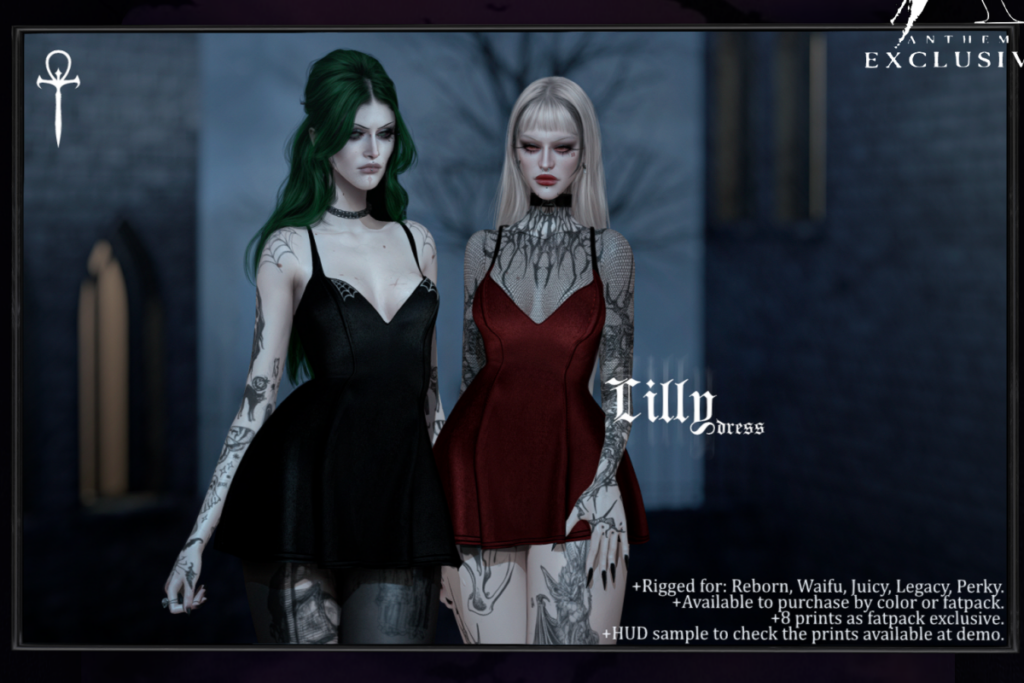 Lilly Dress - Legacy/Reborn/+mods, L$350 each/L$1500 FP