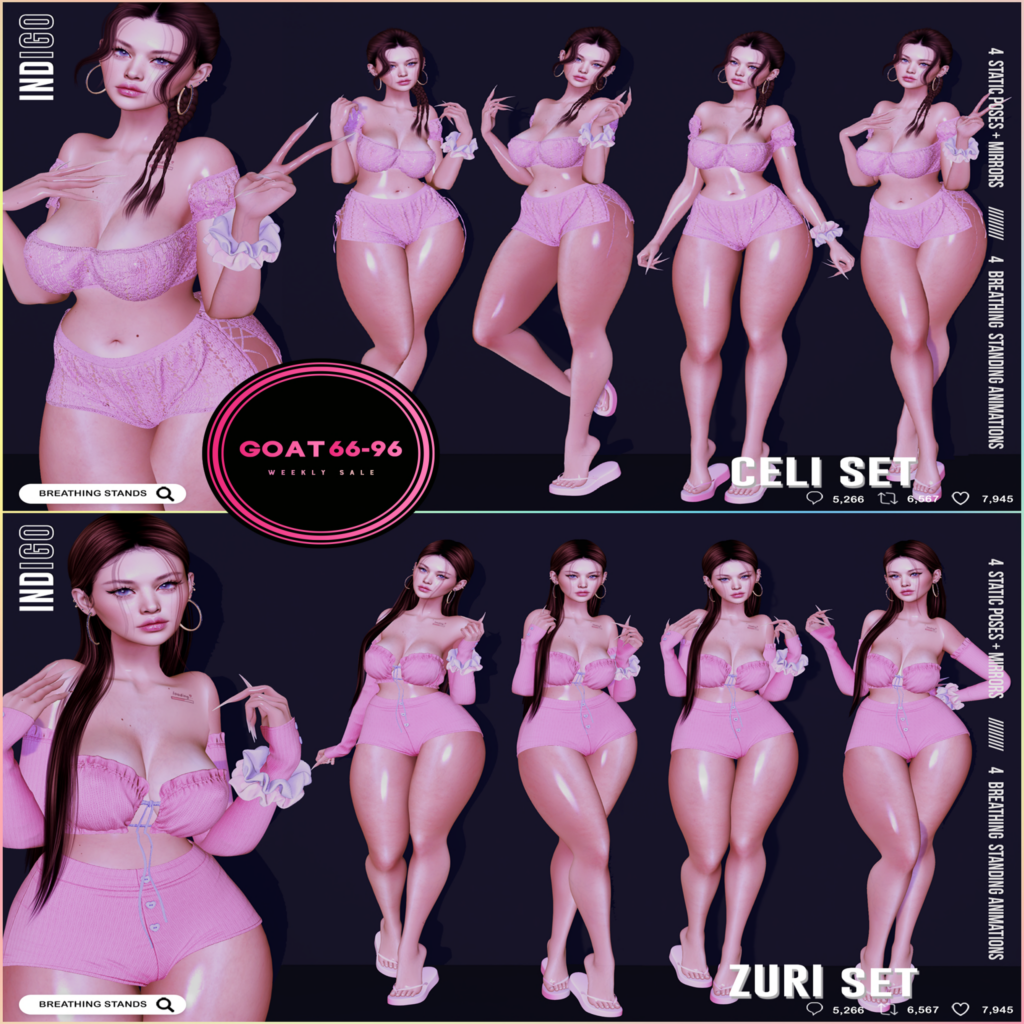 Celi and Zuri Pose Sets