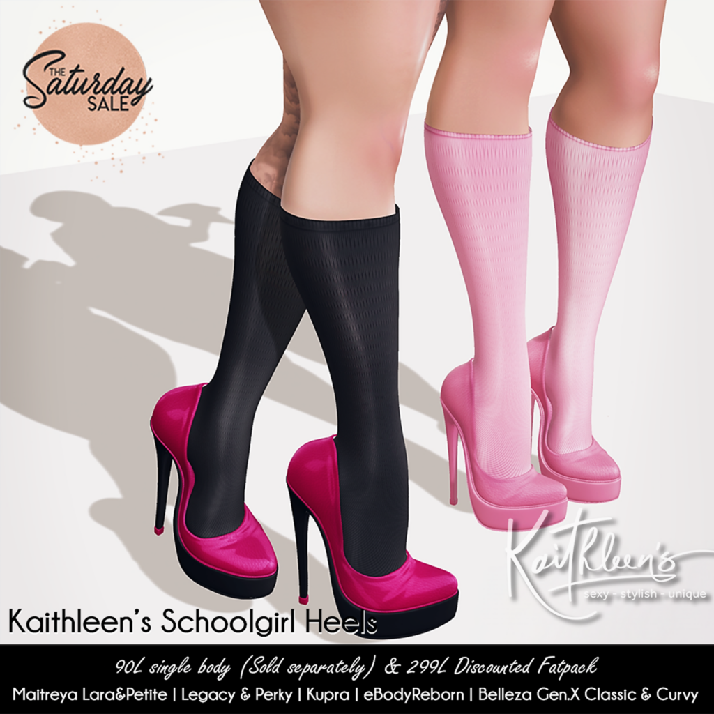 Schoolgirl Heels - GenX/Inithium/Legacy/Maitreya/Reborn/+mods	&lt;a href=&quot;http://maps.secondlife.com/secondlife/Maribella/201/126/23&quot;&gt;Teleport&lt;/a&gt;