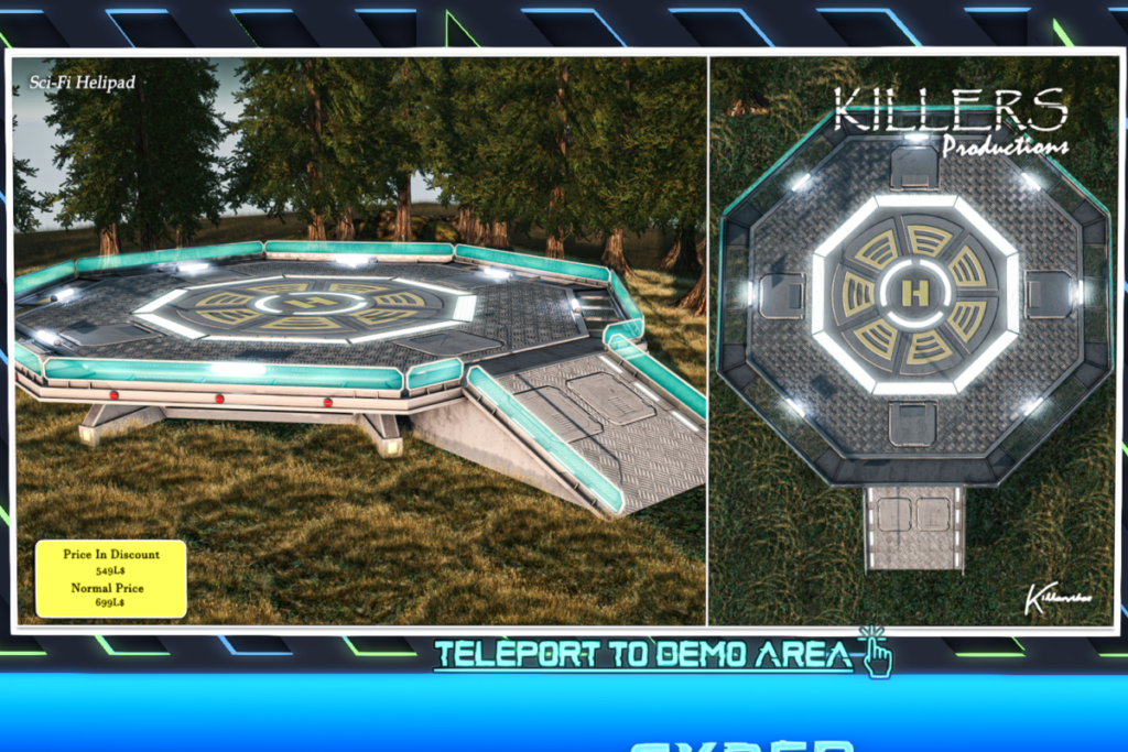 Sci-Fi Helipad, L$549