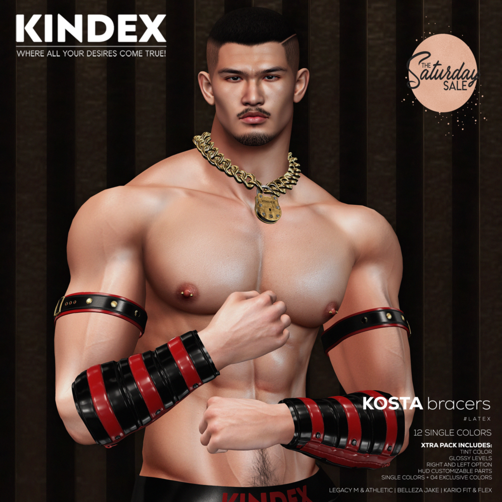 Kosta Bracers - Jake/Kario Fit &amp; Flex/Legacy/+mods	&lt;a href=&quot;http://maps.secondlife.com/secondlife/KINDEX/190/127/966&quot;&gt;Teleport&lt;/a&gt;