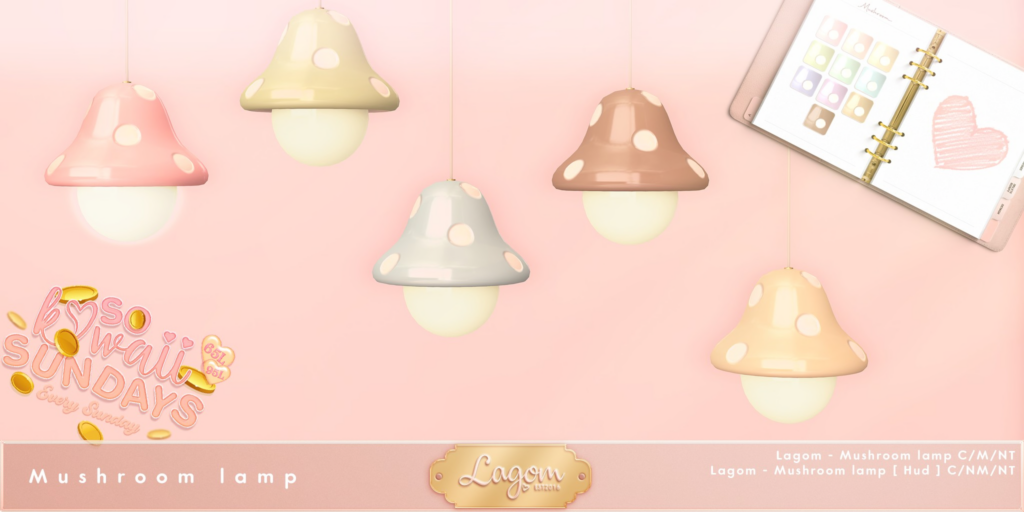 Mushroom Lamp	&lt;a href=&quot;http://maps.secondlife.com/secondlife/Tracks/90/231/1098&quot;&gt;Teleport&lt;/a&gt;