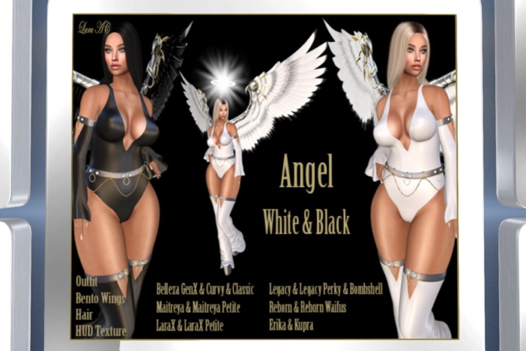 Angel Outfit - Erika/GenX/Inithium/Legacy/Maitreya/Reborn/+mods, L$199