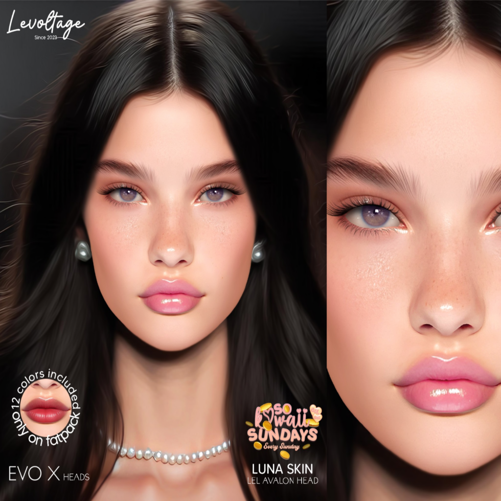 Luna Skin - EvoX	&lt;a href=&quot;http://maps.secondlife.com/secondlife/Marinella/44/93/499&quot;&gt;Teleport&lt;/a&gt;