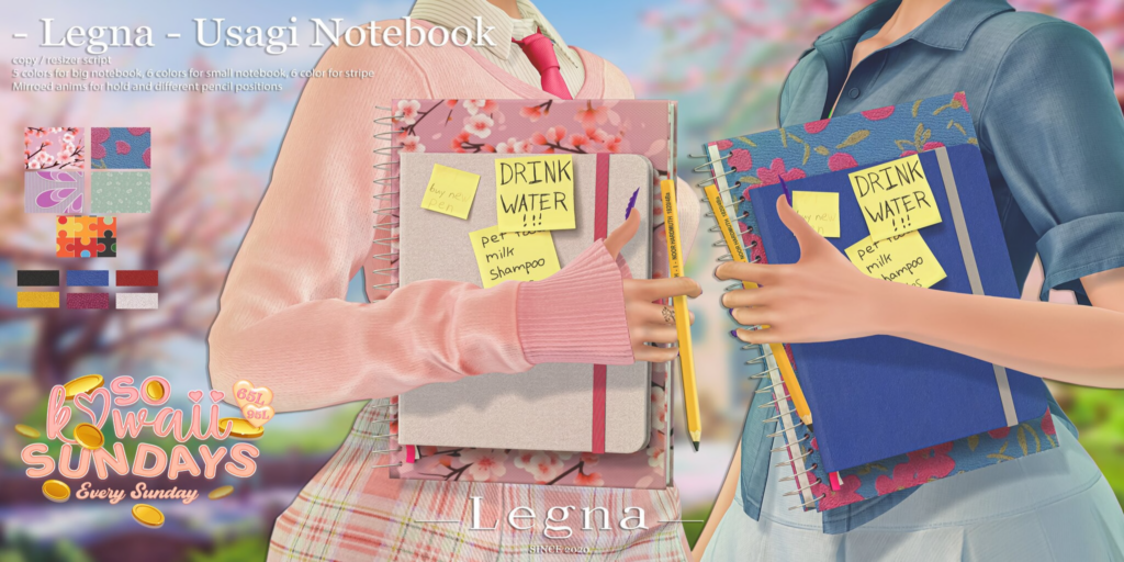 Usagi Notebook Holdable	&lt;a href=&quot;http://maps.secondlife.com/secondlife/Dream%20Lake/114/111/26&quot;&gt;Teleport&lt;/a&gt;