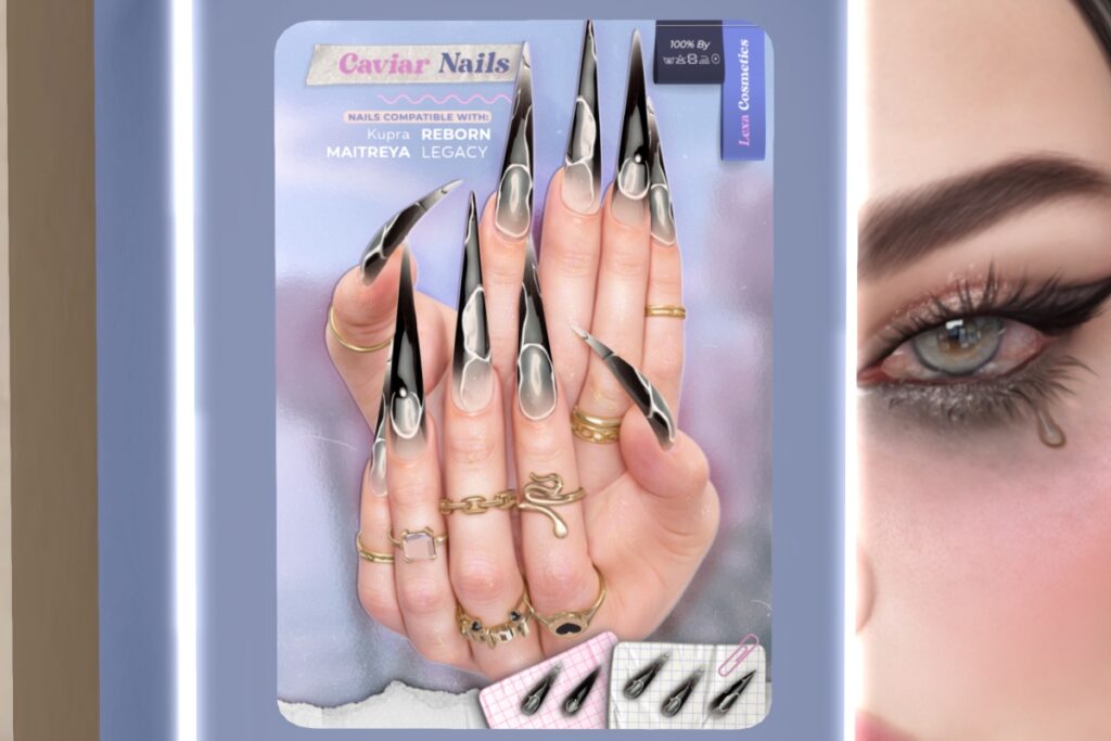 Caviar Mesh Nails - Inithium/Legacy/Maitreya/Reborn, L$199