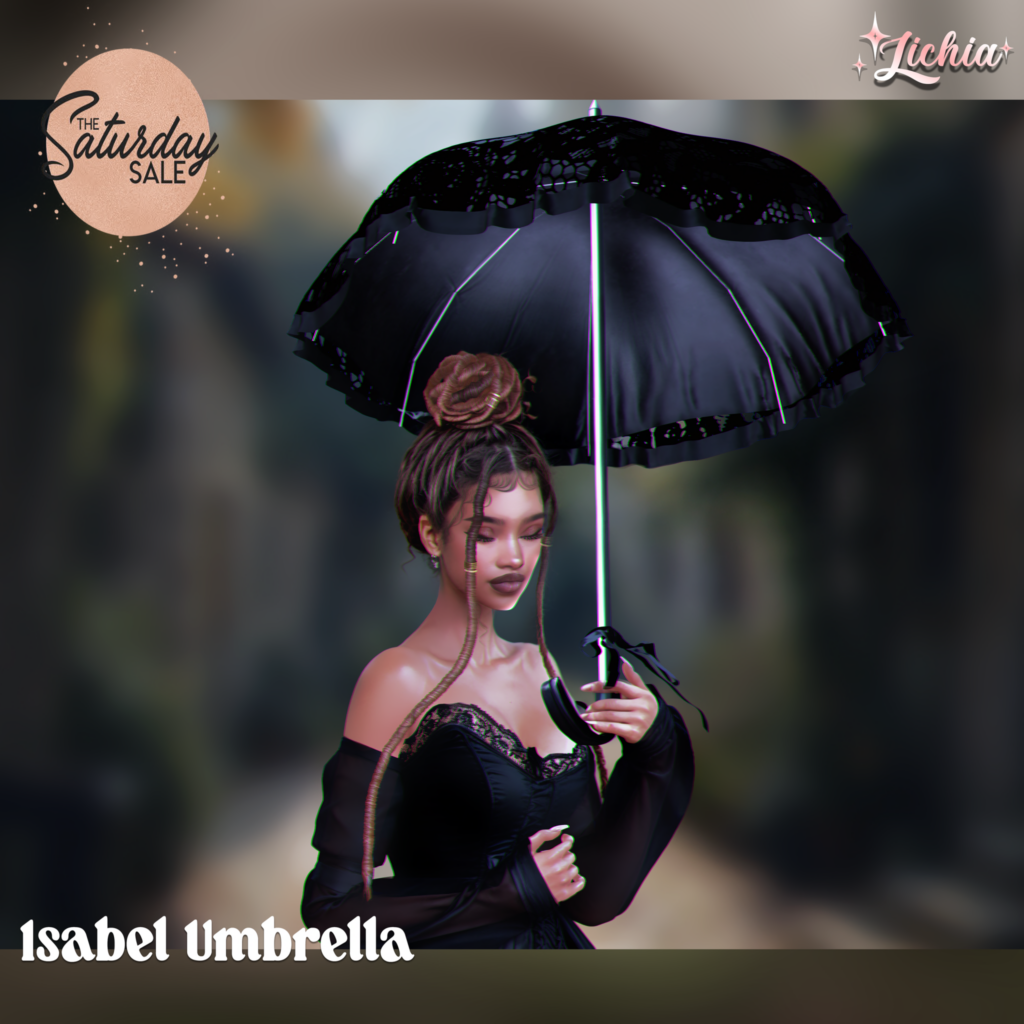 Isabel Umbrella Holdable	&lt;a href=&quot;http://maps.secondlife.com/secondlife/Katoteros/128/97/3021&quot;&gt;Teleport&lt;/a&gt;