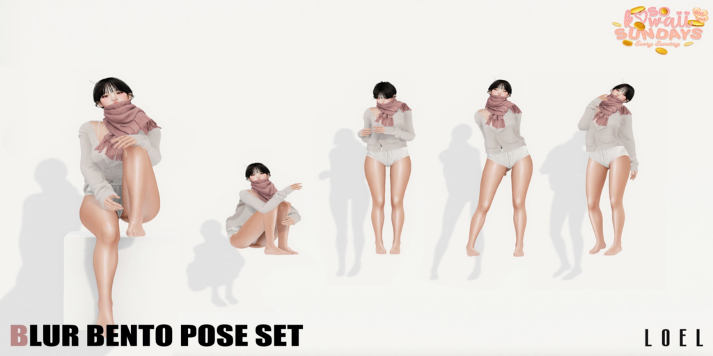 Blur Poses	&lt;a href=&quot;http://maps.secondlife.com/secondlife/Stargazer%20Galaxy/101/47/3118&quot;&gt;Teleport&lt;/a&gt;