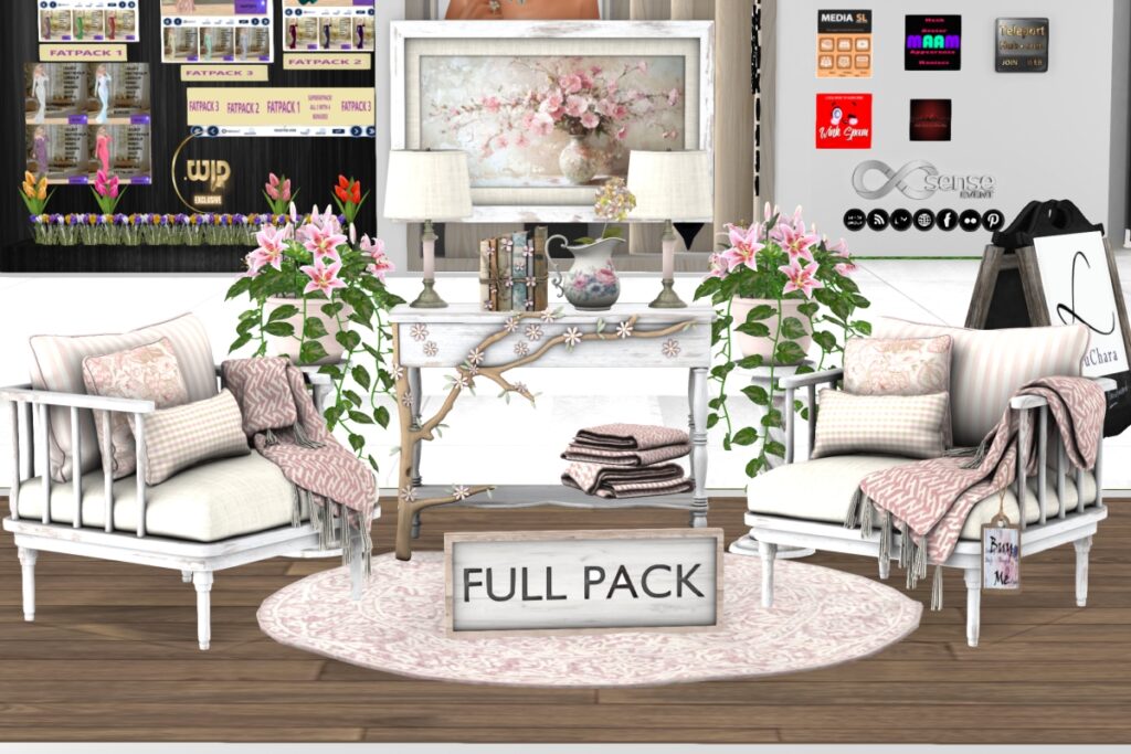 Seren Living Room Decor Set, L$99-L$169/L$250 FP