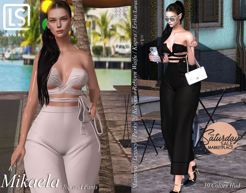 Mikaela Top and Pants - Erika/Inithium/Legacy/Maitreya/Reborn/+mods