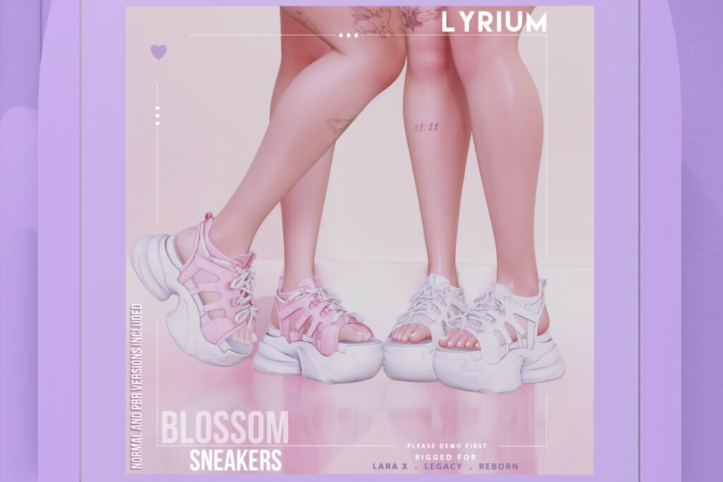 Blossom Sneakers - Legacy/MaitreyaX/Reborn, L$399