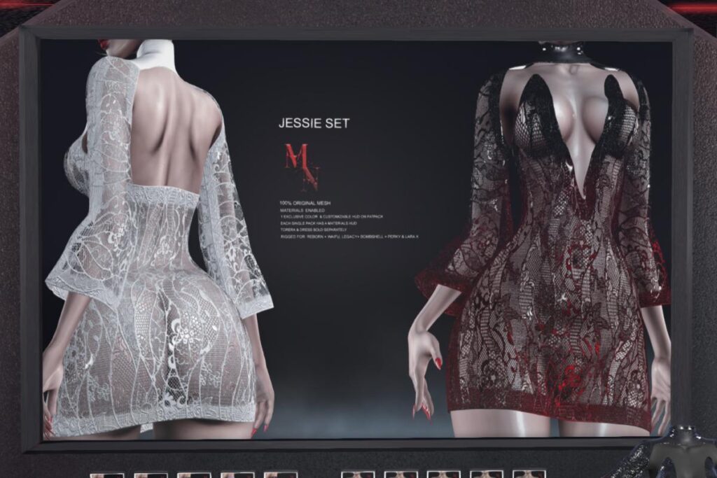 Jessie Torera &amp; Dress - Legacy/MaitreyaX/Reborn/+mods, L$247-L$320 each/L$1750-L$1990 FP