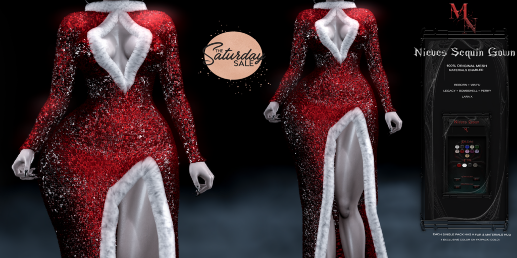 Nieves Sequin Gown - Legacy/MaitreyaX/Reborn/+mods	&lt;a href=&quot;http://maps.secondlife.com/secondlife/Madame%20Noir/68/142/31&quot;&gt;Teleport&lt;/a&gt;