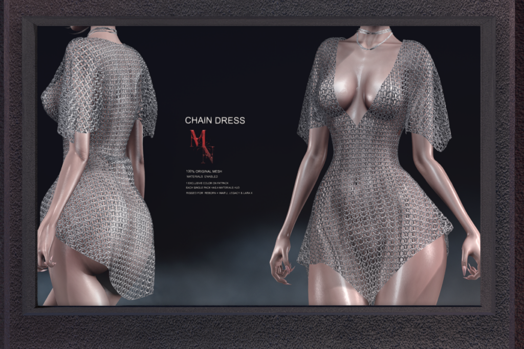 Chain Dress - Legacy/MaitreyaX/Reborn/+mods, L$320 each/L$1990 FP