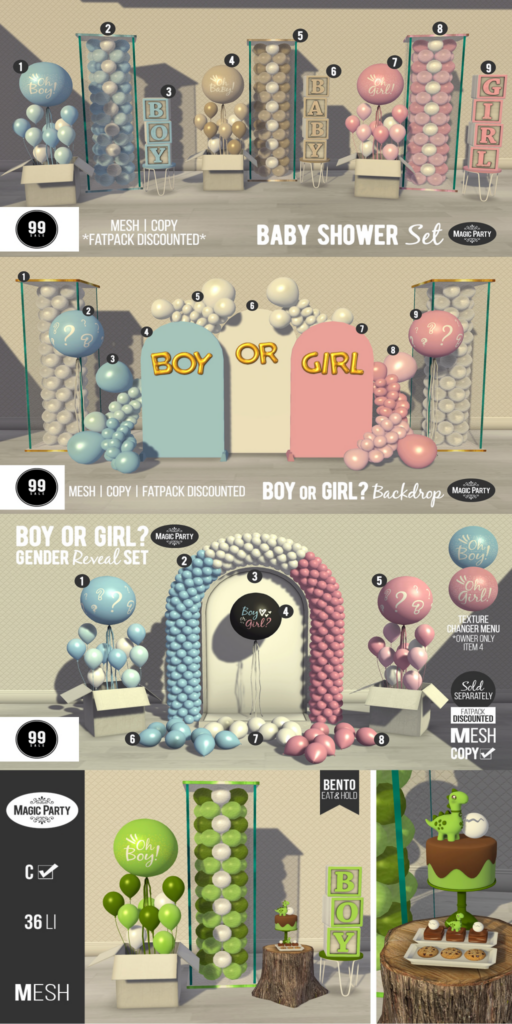 Baby Shower Set | Boy or Girl? Backdrops