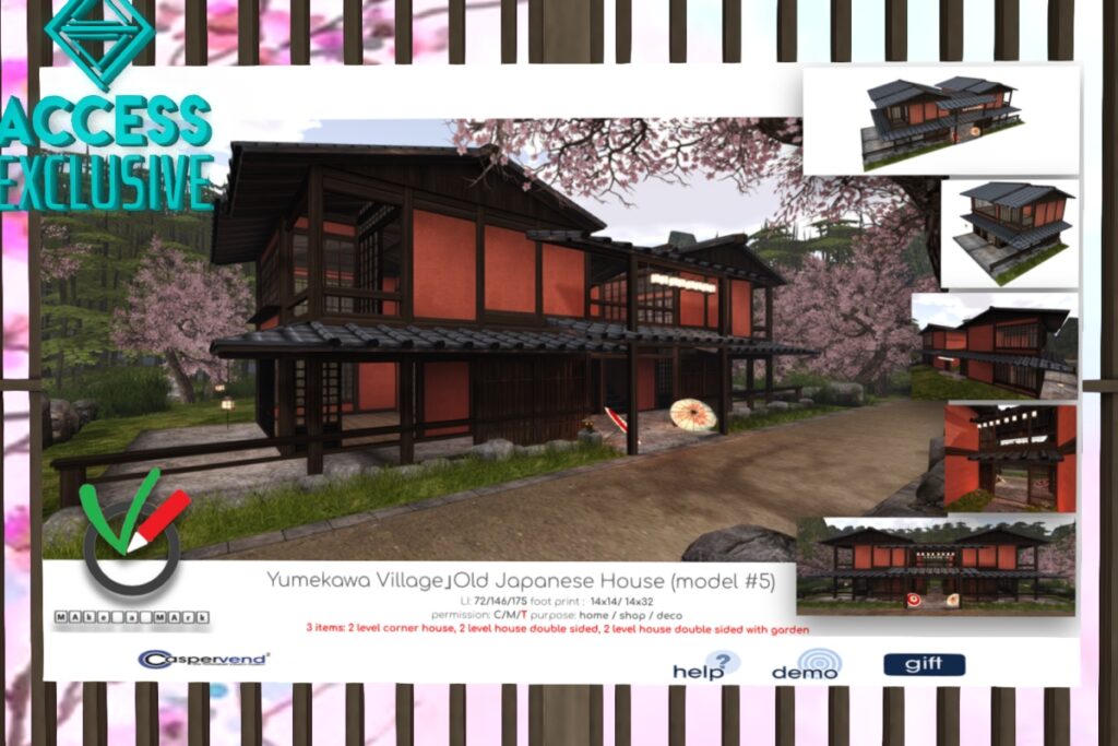 Yumekawa Village Old Japanese House #5, L$388