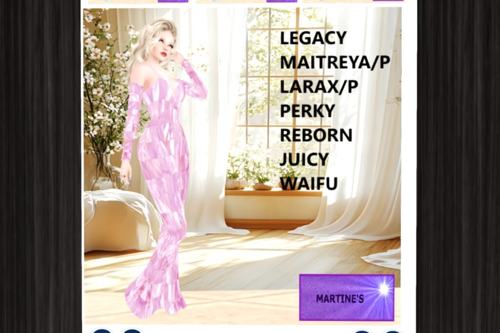 Barb Dress - Legacy/Maitreya/Reborn/+mods, L$99 each/L$499 each FP/L$499 MP