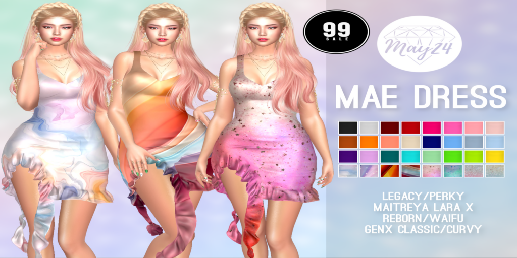 Mae Dress - GenX/Legacy/MaitreyaX/Reborn/+mods