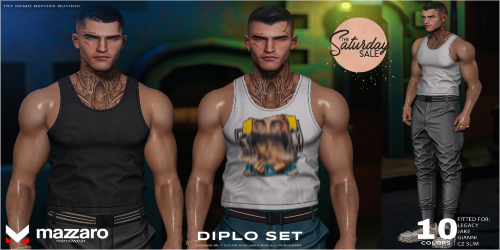 Diplo Set - CZ Slim/Gianni/Jake/Legacy	&lt;a href=&quot;http://maps.secondlife.com/secondlife/Heartbreak/131/129/166&quot;&gt;Teleport&lt;/a&gt;