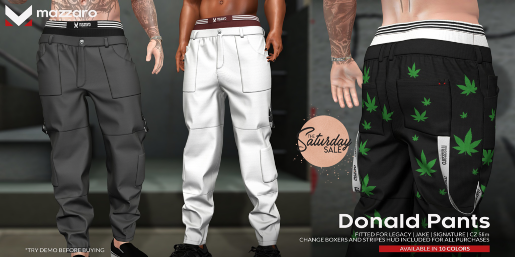 Donald Pants - CZ Slim/Gianni/Jake/Legacy	&lt;a href=&quot;http://maps.secondlife.com/secondlife/Heartbreak/131/129/166&quot;&gt;Teleport&lt;/a&gt;