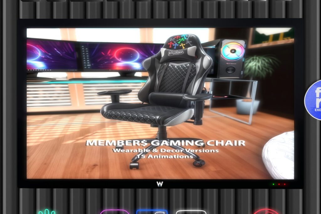 Gaming Chair, L$1499-L$2999 each FP