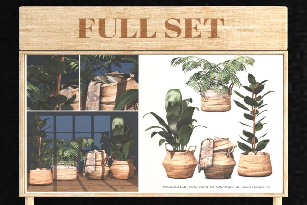 Basket Botanicals Decor Set, L$399