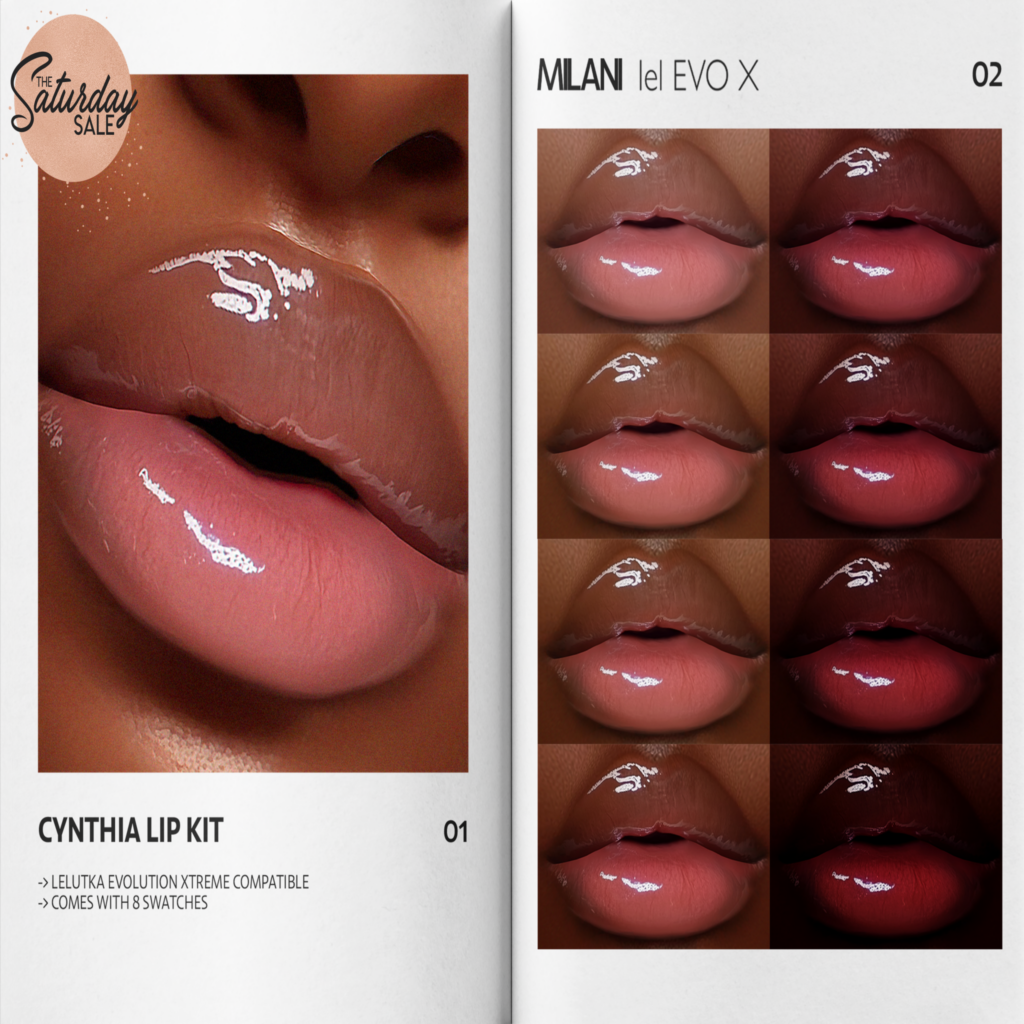 Cynthia Lipstick - EvoX	&lt;a href=&quot;https://maps.secondlife.com/secondlife/VELOUR/215/117/1503&quot;&gt;Teleport&lt;/a&gt;