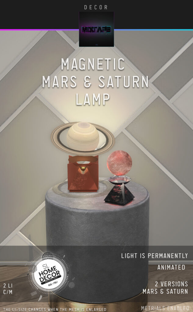 Magnetic Mars &amp; Saturn Lamp