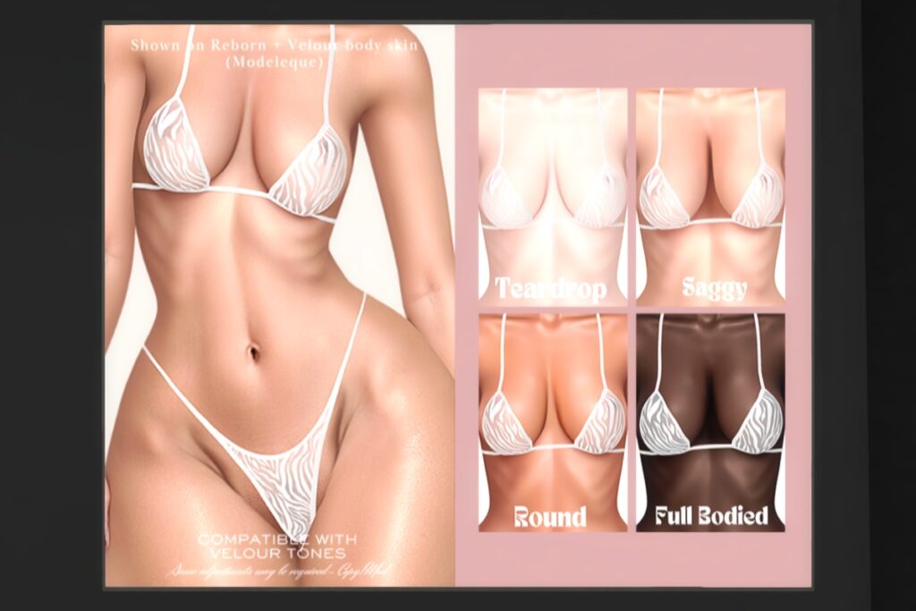 Cleavage Skin Add-On - BOM, L$209 each/L$1899 each FP/L$3899 MP