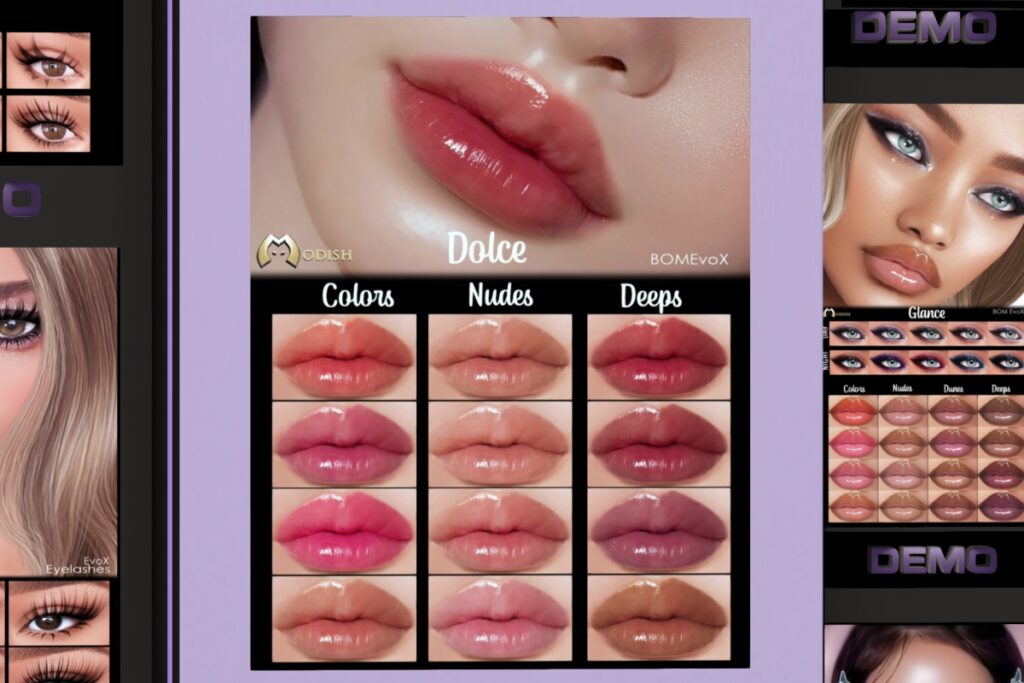 Dolce Lipstick - EvoX, L$149 each