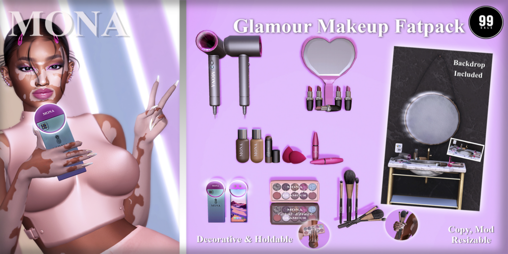 Glamour Makeup Holdables and Decor Set