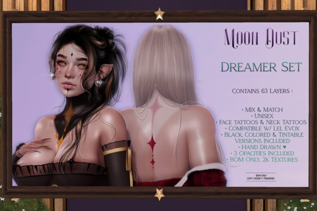 Dreamer Tattoo Set - EvoX, L$279